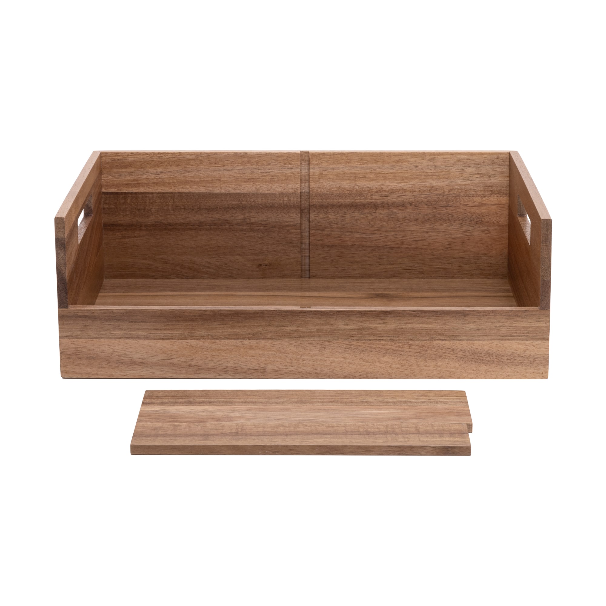 Seville Classics Large Acacia Desktop Organizer